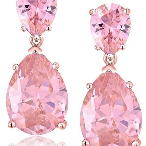 CZ by Kenneth Jay Lane Double Pear Drop Earrings